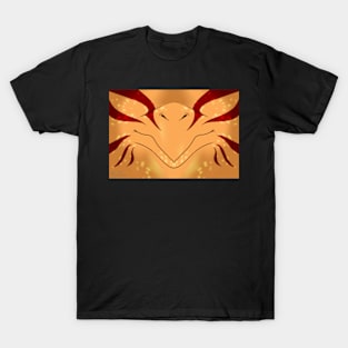 Gold with Red Stripes Dragon Mask T-Shirt